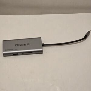 USB C Hub HDMI Adapter, QGeeM 7 in 1 Type C Hub to HDMI 4k 3 USB 3.0 Ports